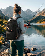 MATEIN Fishing Sling Bag with Phone Pouch, 3600 Tackle Box Backpack