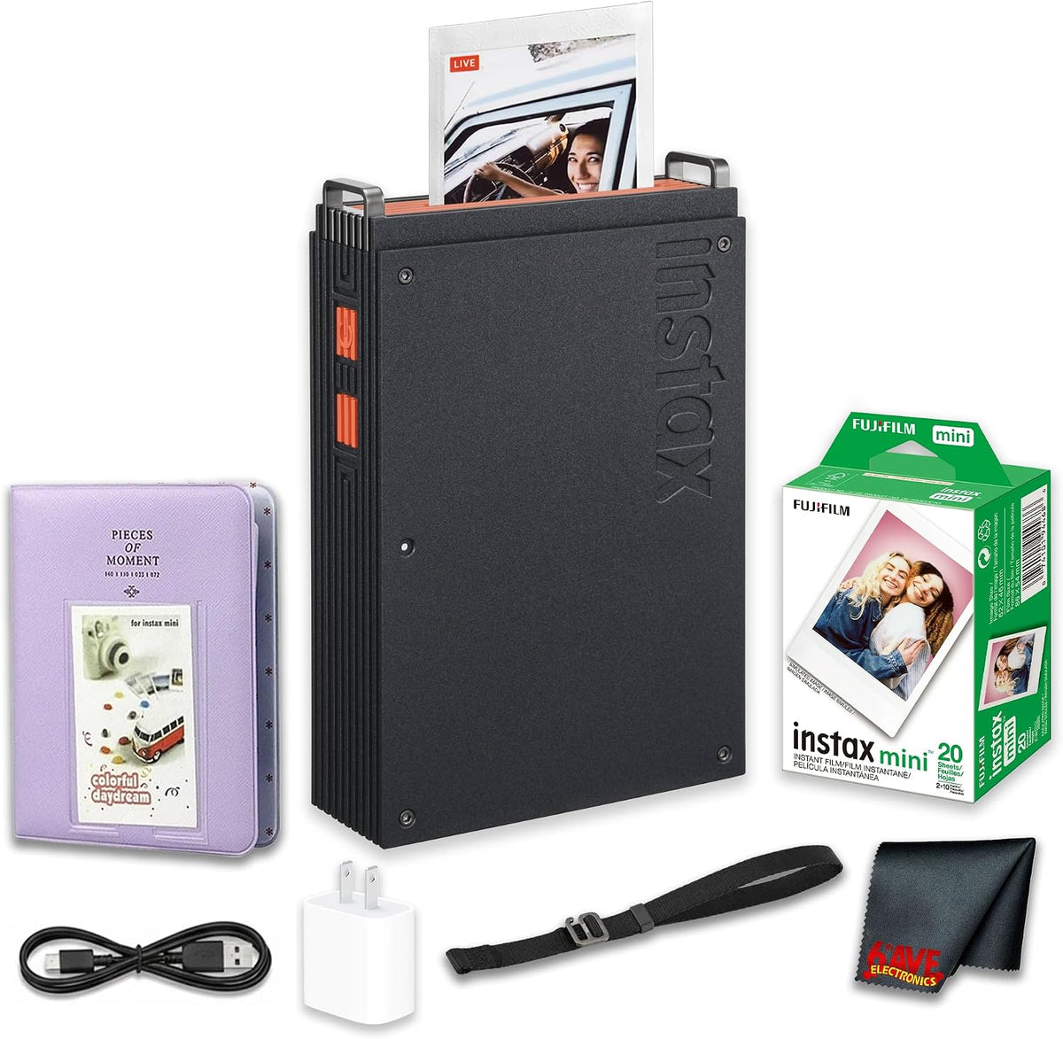 Fujifilm instax mini Link Bluetooth Smartphone Printer 20-Photo Bundle