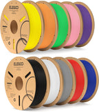ELEGOO PLA 3D Printer Filament 1.75mm Bundle Multicolors 10KG