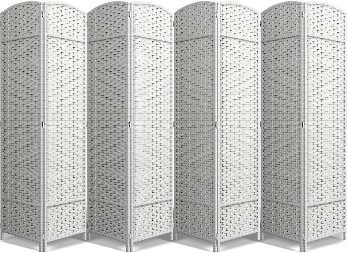 Sorbus Foldable Room Divider, Mesh Privacy Screen (8 Panel, Black)