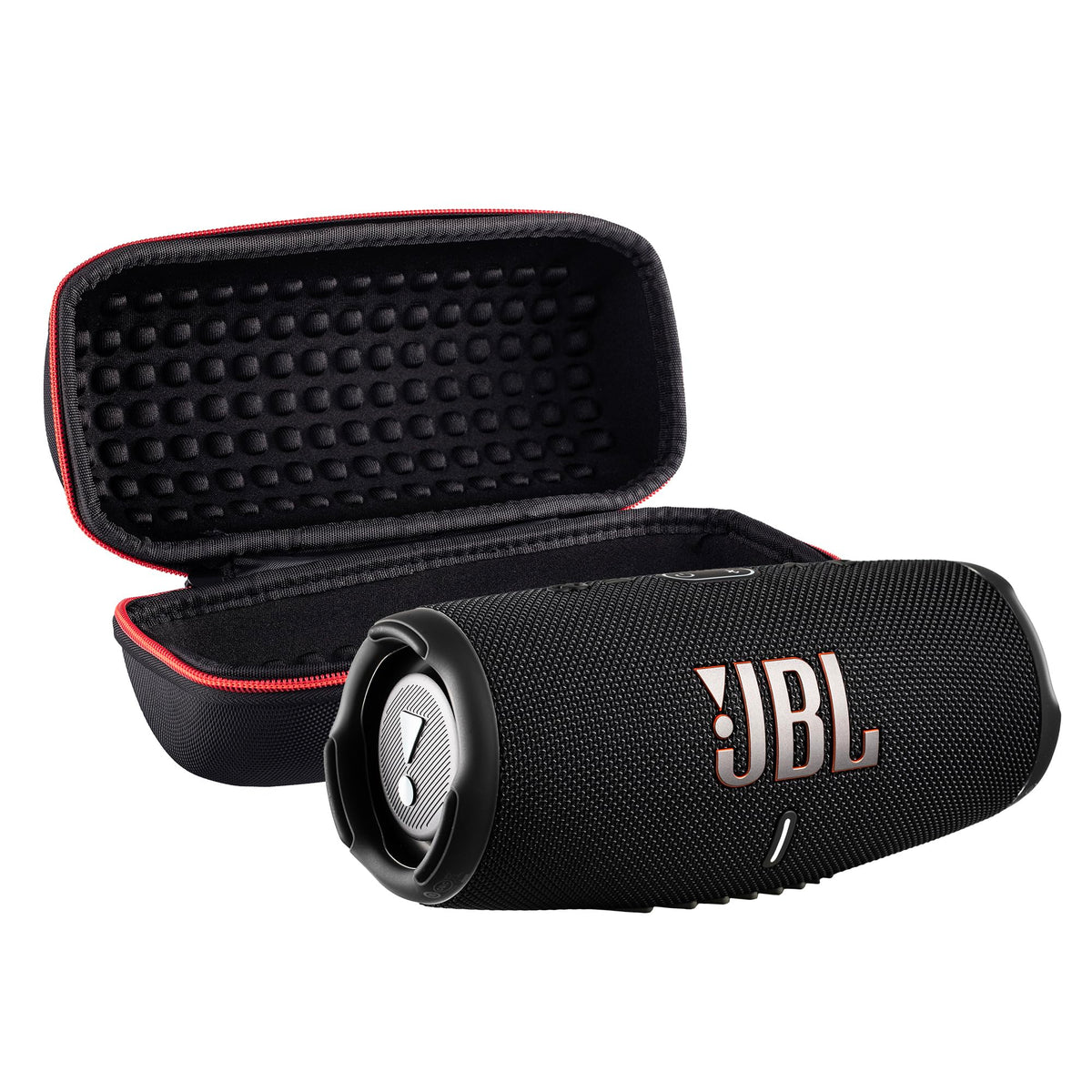 JBL Charge 5 Wireless Bluetooth Speaker (Black) | Rugged IP67 Waterproof Outdoor Audio with Deep Bass & 20H Playtime | Includes Protective Travel Case for Beach, Hiking, Camping, and More