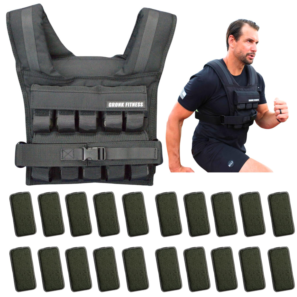 Gronk Fitness Weighted Vest | Adjustable Workout Vest