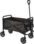 Amazon Basics Collapsible Heavy Duty Utility Wagon for Outdoor Sports, Camping, Garden, and Shopping, Versatile, Easy to Store, 265 Pounds Capacity, 27.6 x 40.9 x 20 inches, Blue