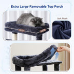 Gitelsnour Cat Tree, 63'' Cat Tower for Large Cats, Big Hammock GCT020G