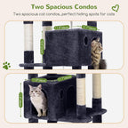 Globlazer Giant Cat Tree for Indoor Large Cats, 83in, F83, Dark Grey