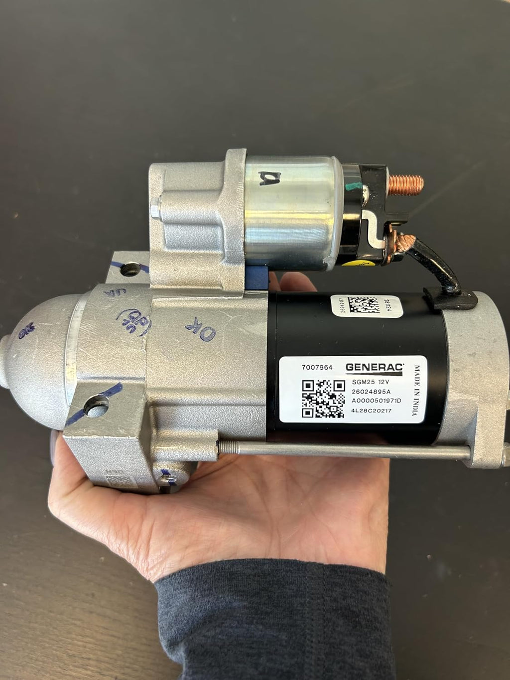 Schwalm OEM Replacement Starter Motor, 1KW, Gear Reduced, for Generac A0000501971 replaces 0E9323