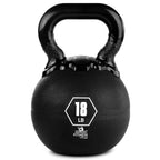 Champion Sports Rhino Kettlebell Rubber Weights, Black - Premium Strength Training Equipment - Multiple Weights