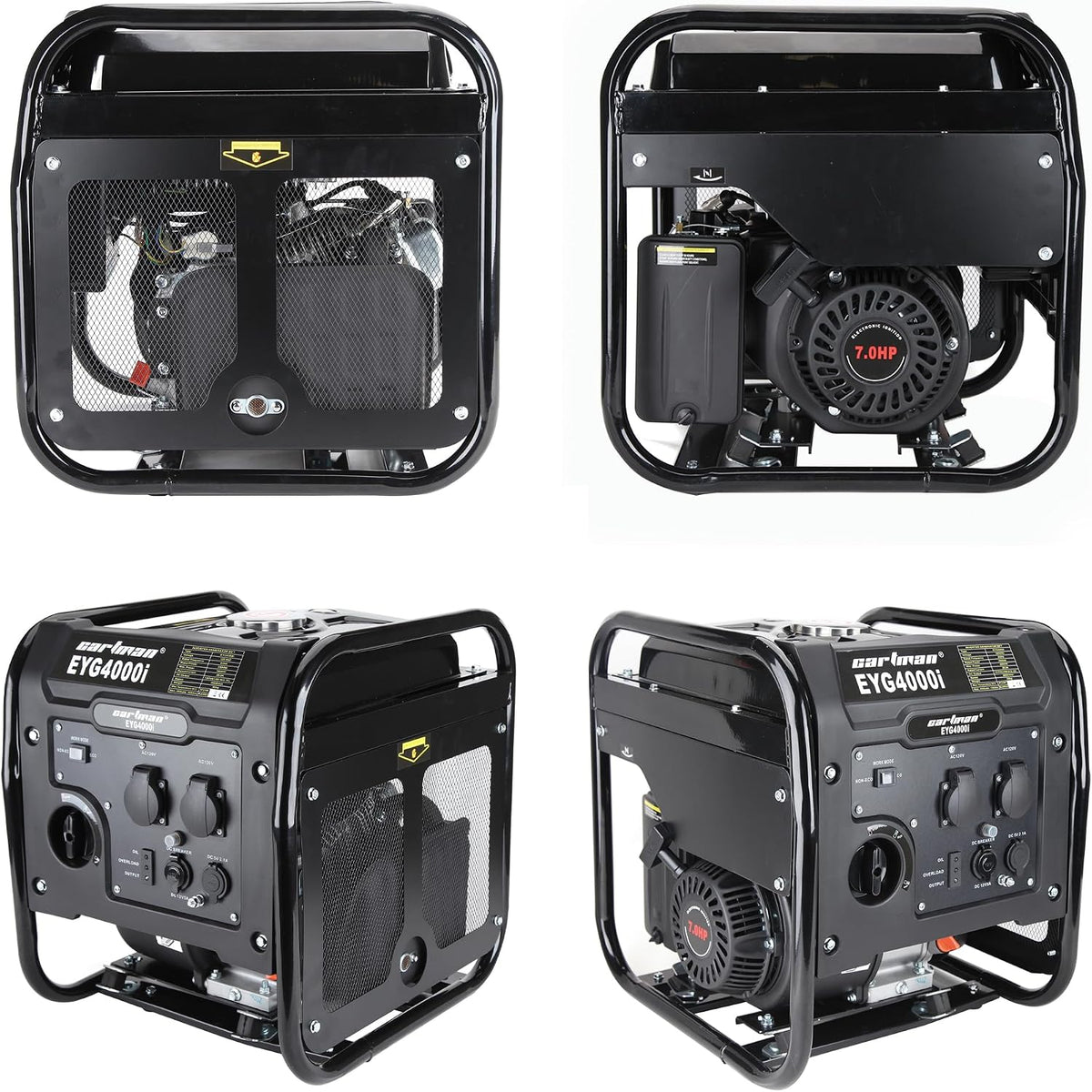 CARTMAN Portable outdoor Generator，4000W ultra-quiet gas engine, EPA Compliant, Eco-Mode Feature, Ultra Lightweight for Backup Home Use & Camping