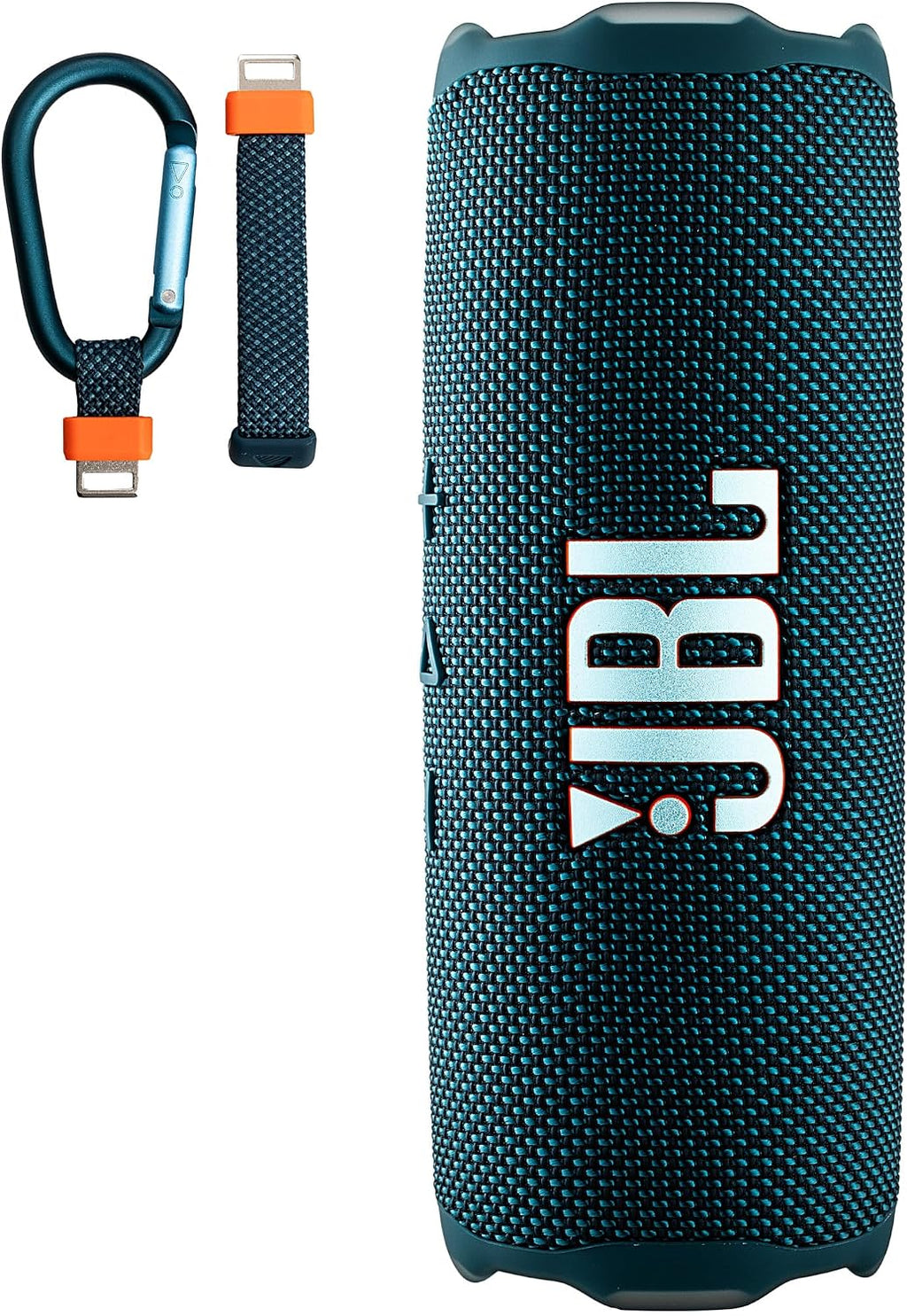 JBL FLIP 7 (Blue) Waterproof Portable Speaker Bundle with X-Halo Hardcase (Black)