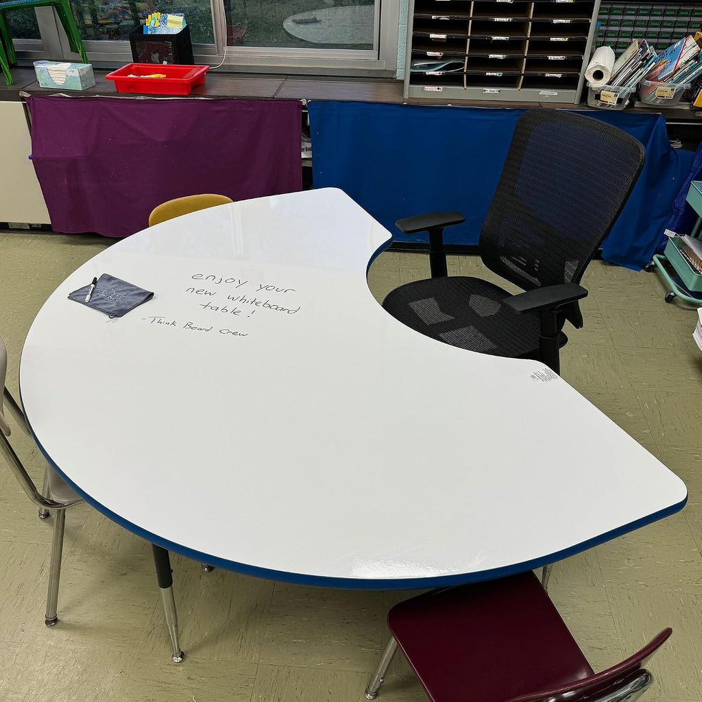 Whiteboard Table Resurfacing Kit - Dry Erase Classroom Square Table Renewal - 48"x48" - DIY Easy Application - Restore and Refresh Tables - Think Board