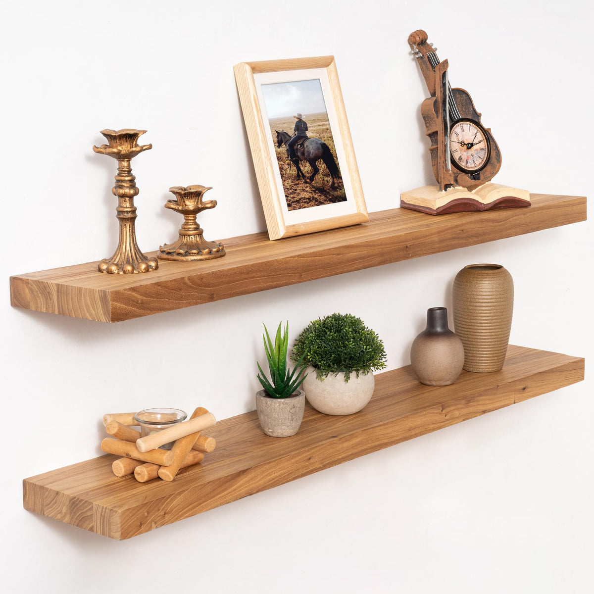 Marsmiles 55in Long Floating Shelves for Wall Mounted, 1Pack|Natural