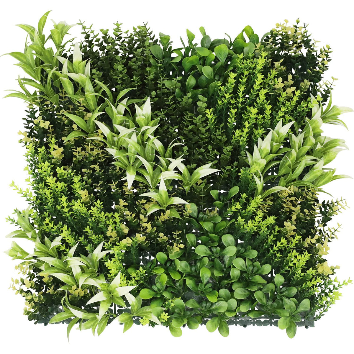 ECOOPTS 40"x40" Faux Ivy Privacy Fence Screen Artificial Boxwood Panels Topiary Hedge Plants for Indoor Outdoor Decoration, #6 Mixed Leave, 3 Packs