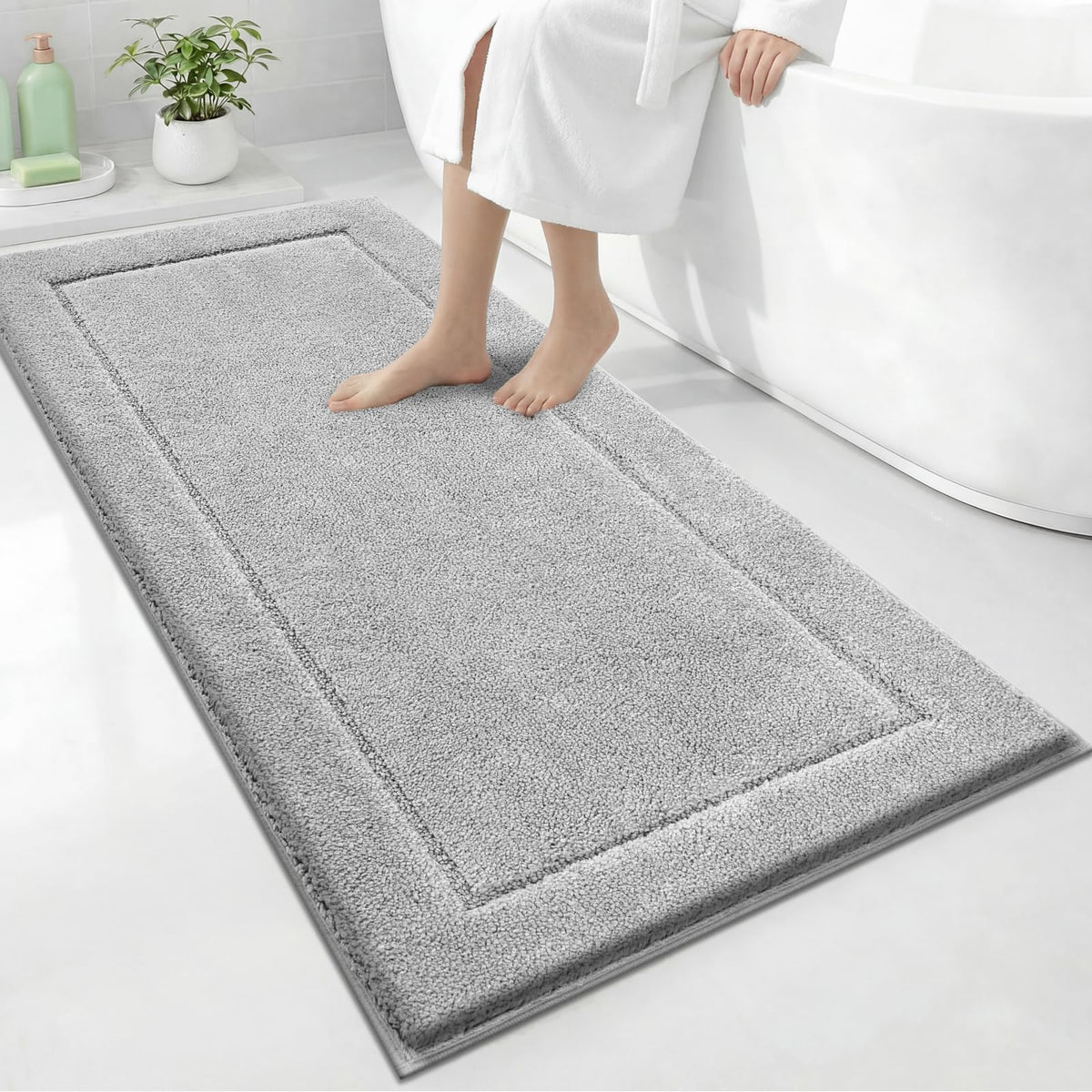 Extra Soft Bathroom Rug 30" x 60", Bath Mat, Shower Runner Rug