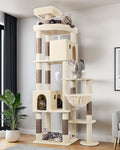 Globlazer Giant Cat Tree for Indoor Large Cats, 83in, F83, Dark Grey