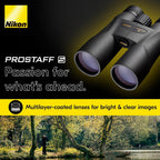 Nikon PROSTAFF 5 10x50mm Binoculars - High-Definition Multilayer-Coated Optics, Waterproof Fogproof Lightweight Outdoor Binoculars for Birdwatching, Hiking, Nature Observation (7572)