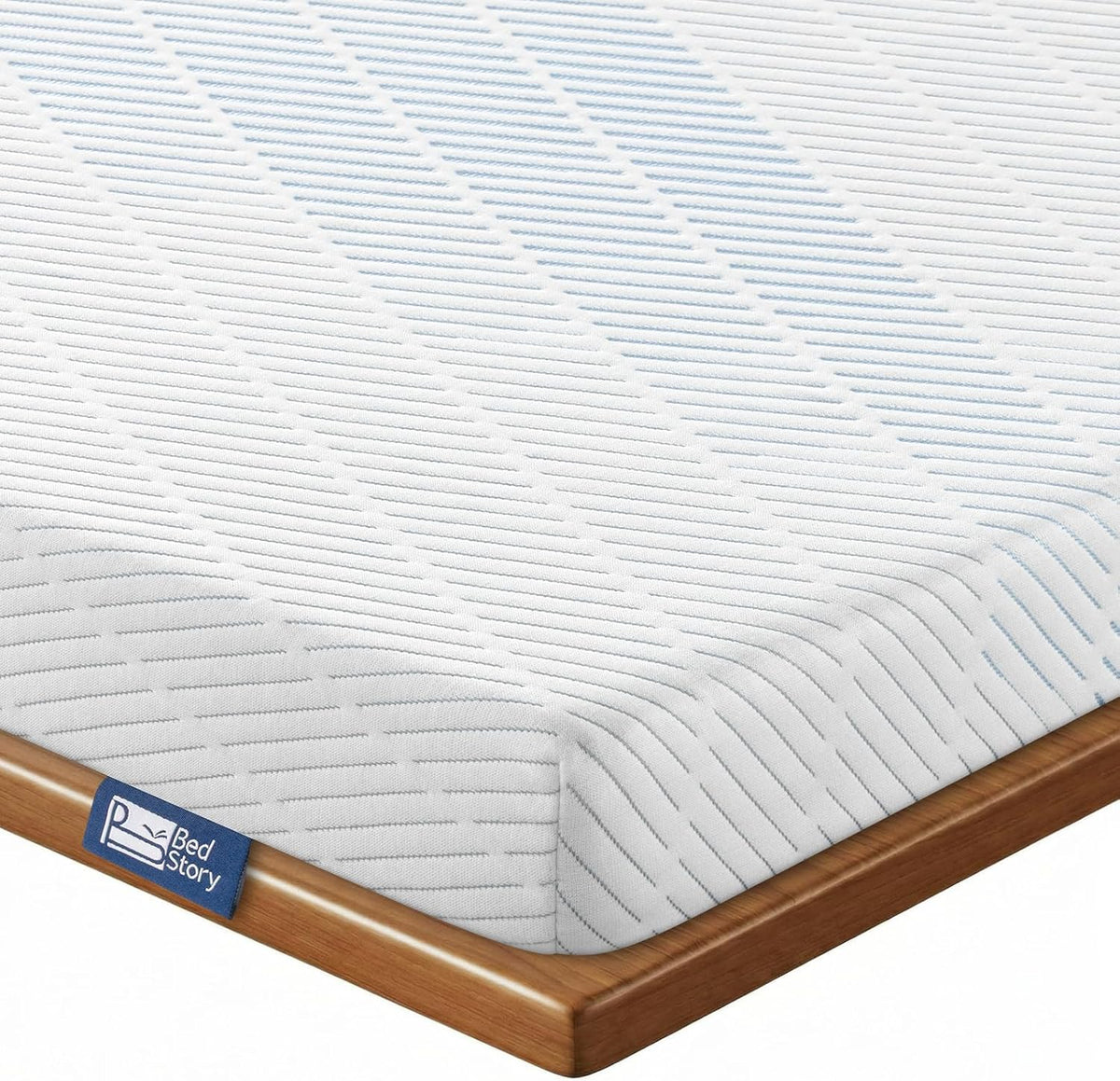 BedStory 3 Inch Full Size Firm Mattress Topper, No Odor