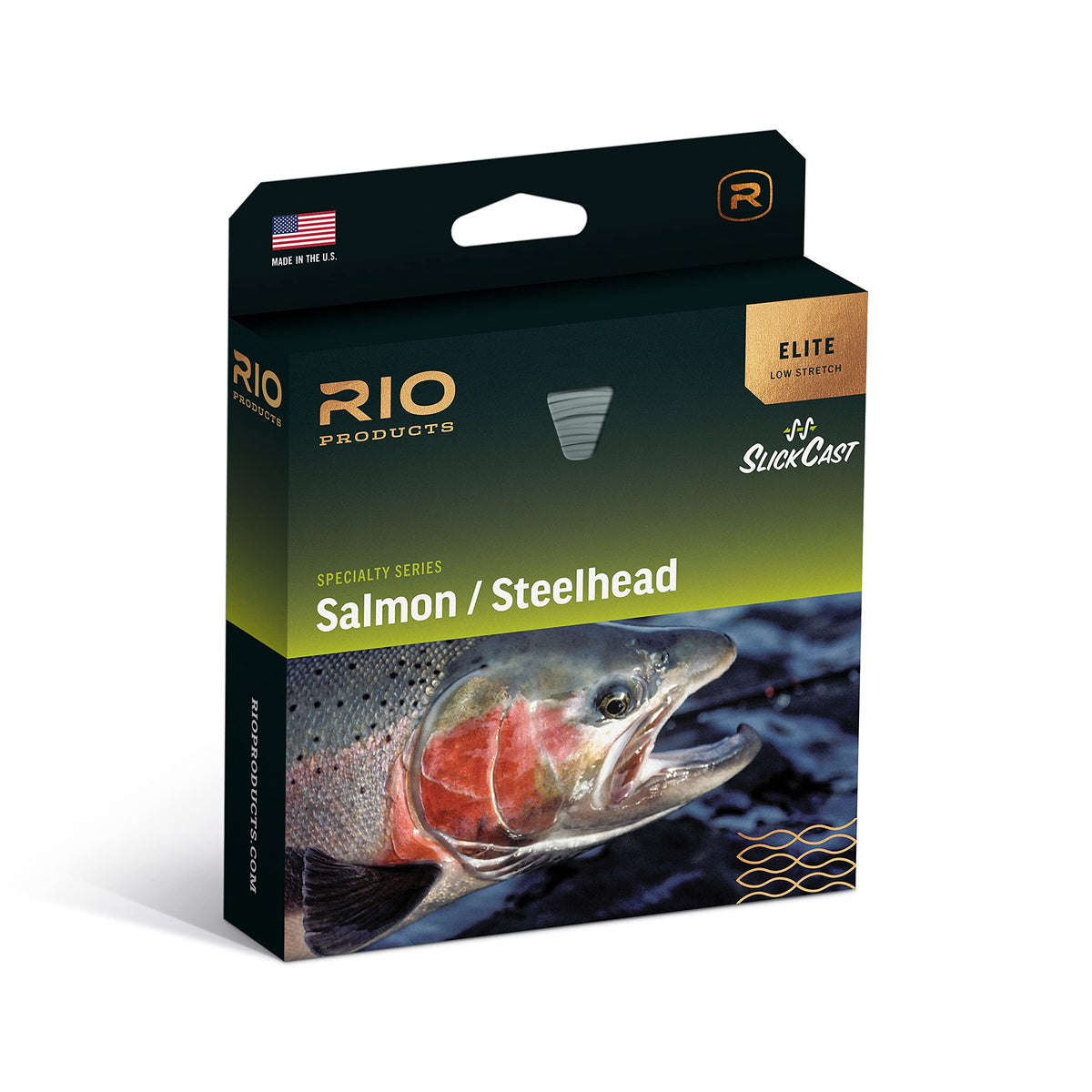 RIO Products Elite Salmon/Steelhead Fly Line, Front Taper for Single Handed Roll and Spey Casting, Slick Coating