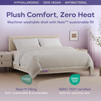 Mellow Cloud Cold Cooling Comforter for Hot Sleepers, Built-in Duvet, Gray