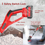 Brushless Electric Snow Blower,Cordless Snow Shovel,Adjustable Front Handle,2 Batteries & Fast Charger,26FT Throw Distance, for Driveway/Steps/Patio/Sidewalk