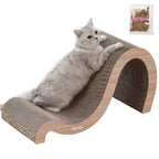 CSR1013D Kona 27" Modern Cardboard Double-Sided Wave Cat Scratcher with Catnip, Pattern Party