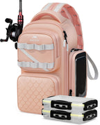 MATEIN Fishing Sling Bag with Phone Pouch, 3600 Tackle Box Backpack