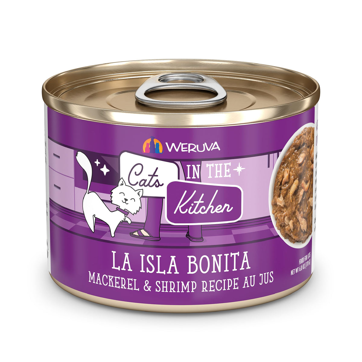 Weruva Cats in the Kitchen, Kitchen Cuties Variety Pack, Wet Cat Food, 6oz Cans (Pack of 24)