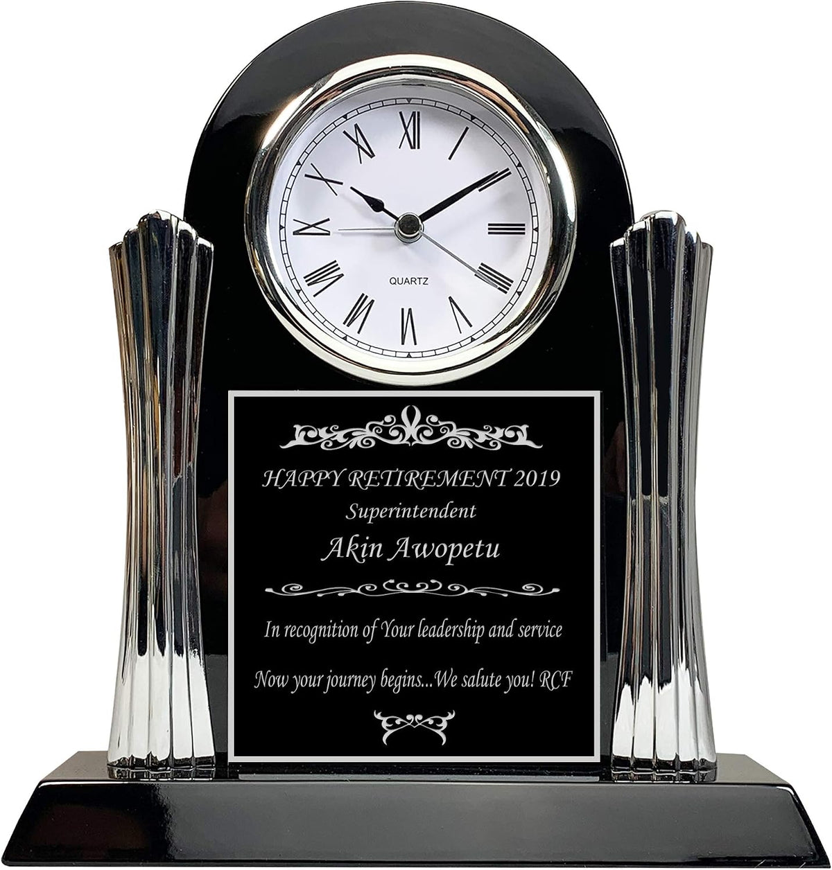 Personalized Clock for Retirement Gift, Achievement, Graduation, Customer Service Award, Police, Corporate, Firefighters, Medical School Graduation
