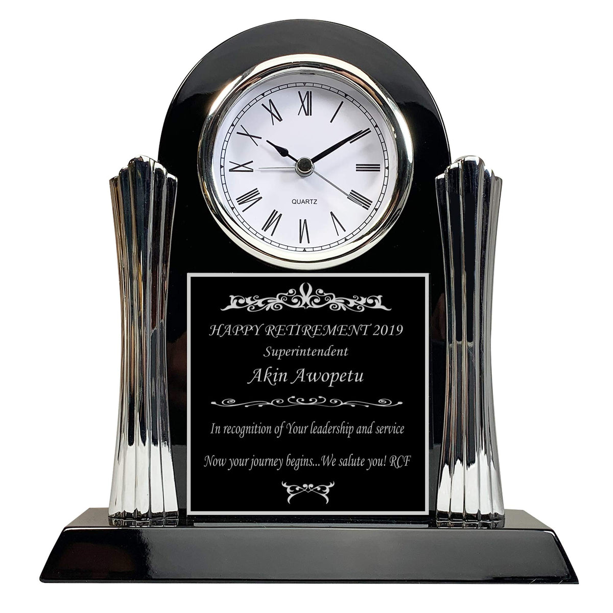 Personalized Clock for Retirement Gift, Achievement, Graduation, Customer Service Award, Police, Corporate, Firefighters, Medical School Graduation