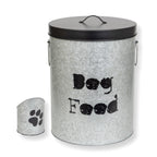 Medium Cat Up To 30lb Pet Food Storage Canister with Scoop – Durable & Airtight for Freshnesss, Minimalist Design & Recyclable, Huge Large Metal Container (Cat Bin - Medium Size)