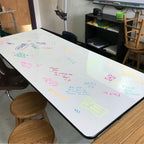 Whiteboard Table Resurfacing Kit - Dry Erase Classroom Square Table Renewal - 48"x48" - DIY Easy Application - Restore and Refresh Tables - Think Board