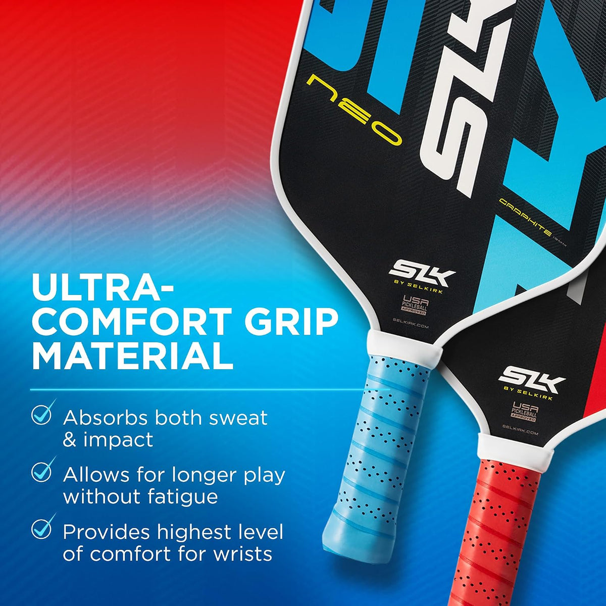 Selkirk Sport SLK Neo Pickleball Paddles Set of 2 + Pickleballs + Sling Bag