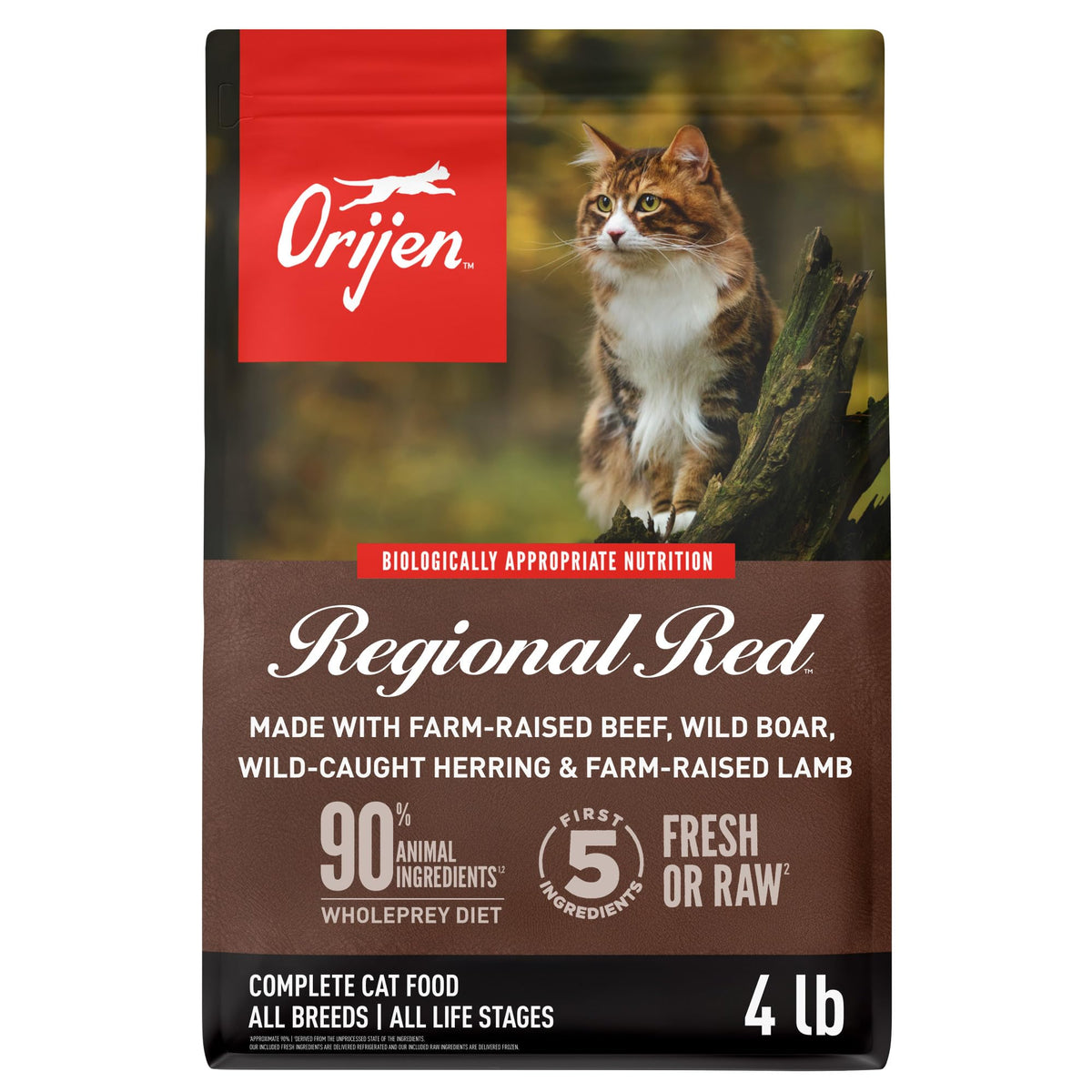 ORIJEN Grain Free WHOLEPREY Dry Cat Food Original Recipe 12lb Bag