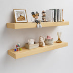 60 inch Long Walnut Floating Shelf for Wall, 8" D Fireplace Mantel
