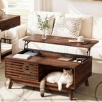 HAIOOU Lift Top Coffee Table with Storage for Living Room 35.4" Walnut