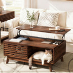 HAIOOU Lift Top Coffee Table with Storage for Living Room 35.4" Walnut
