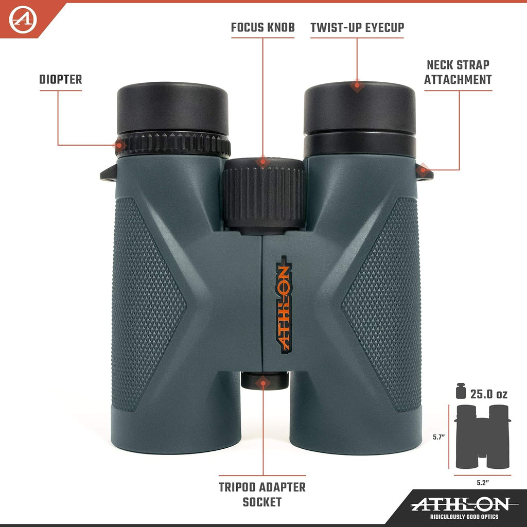 Athlon Optics, Midas, Binocular, 10 x 42 ED Roof