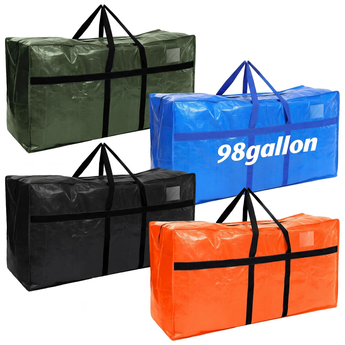 Windyun 4 Pcs 195 Gallon Extra Large Moving Bags XXL Heavy Duty Storage Bag