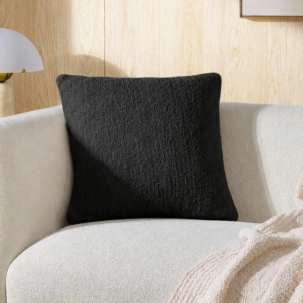 Sunday Citizen Snug Throw Pillow – Soft Memory Foam Decorative Pillow, Plush Snug Fabric Cover, Cozy Sofa & Bed Pillow, Washable Cover, Luxury Throw Pillow (Coal)
