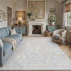 HUGEAR 8x10 Beige Neutral Area Rugs Washable Rug Carpet