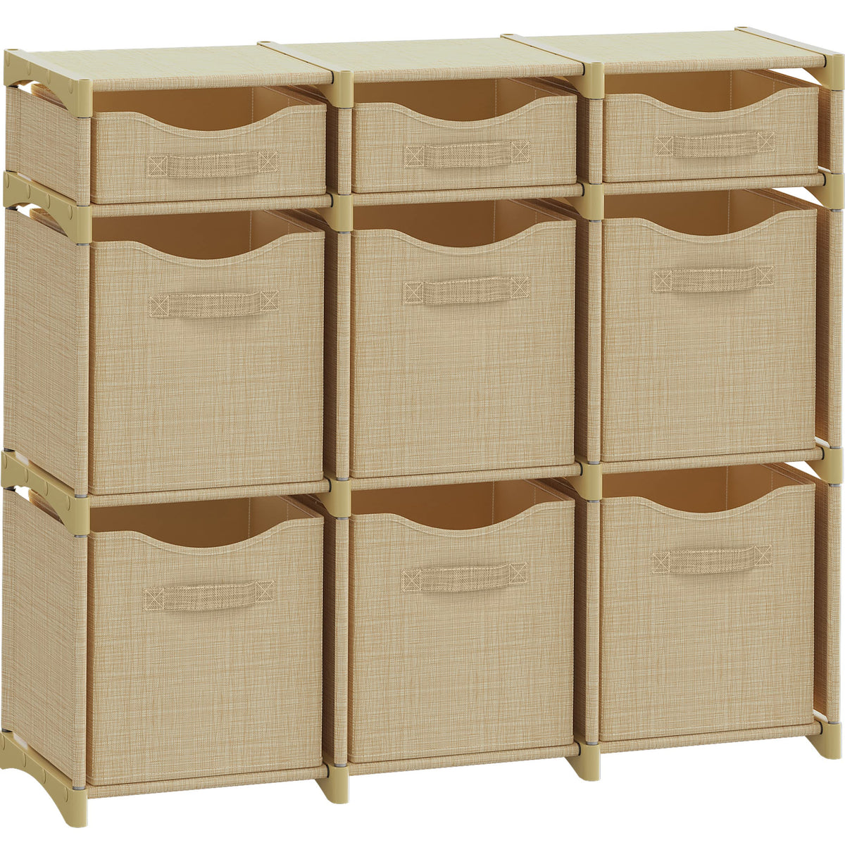 Cube Storage Organizer with Storage Bins Included - The Perfect Closet Organizers and Storage Solution. Includes 12 Storage Cubes, Great For Toy Storage, Closet Storage, Clothes Storage (Grey)