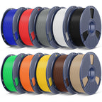 SUNLU PLA Plus Filament 1.75mm, 10KG Bundle, Black & White