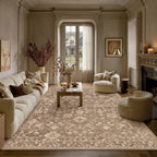 HUGEAR 8x10 Beige Neutral Area Rugs Washable Rug Carpet