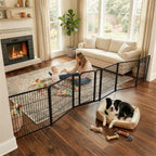 FXW Dog Gate, Extra Wide Adjustable for Openings Up to 165", 32" H