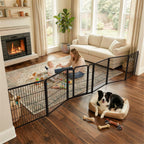 FXW Dog Gate, Extra Wide Adjustable for Openings Up to 165", 32" H