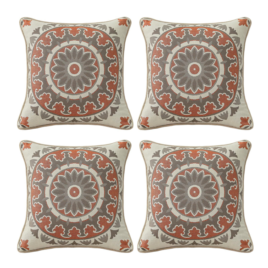Outdoor Sunbrella Decorative Pillows Pack of 4, 20" x 12" Outdoor Pillow Set for Couch Bed Throw Patio Sofa, Airies Marble