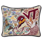 Catstudio Texas A&M Aggies Hand Embroidered Throw Pillow