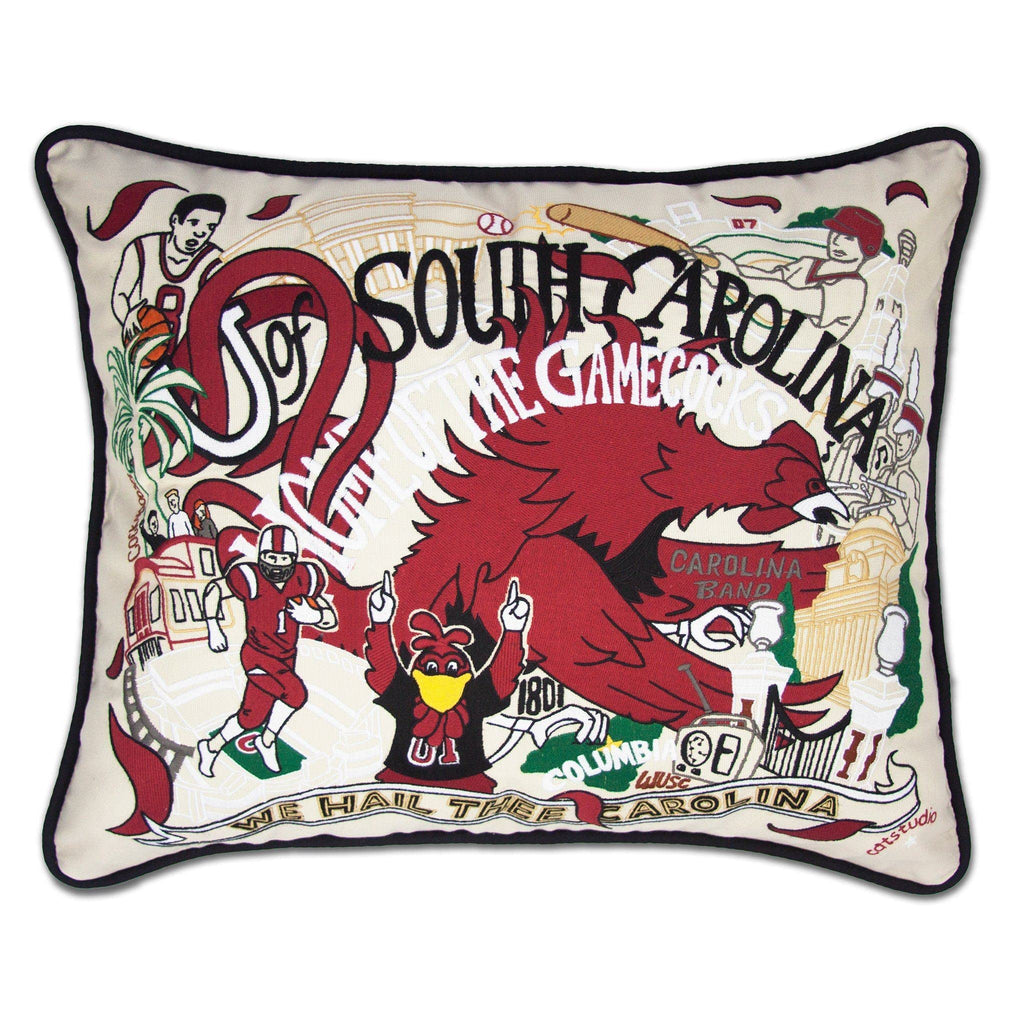 Catstudio Texas A&M Aggies Hand Embroidered Throw Pillow
