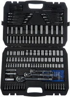 Amazon Basics Mechanic's Socket Tool Set With Case, Metric Sizes, 145-Piece