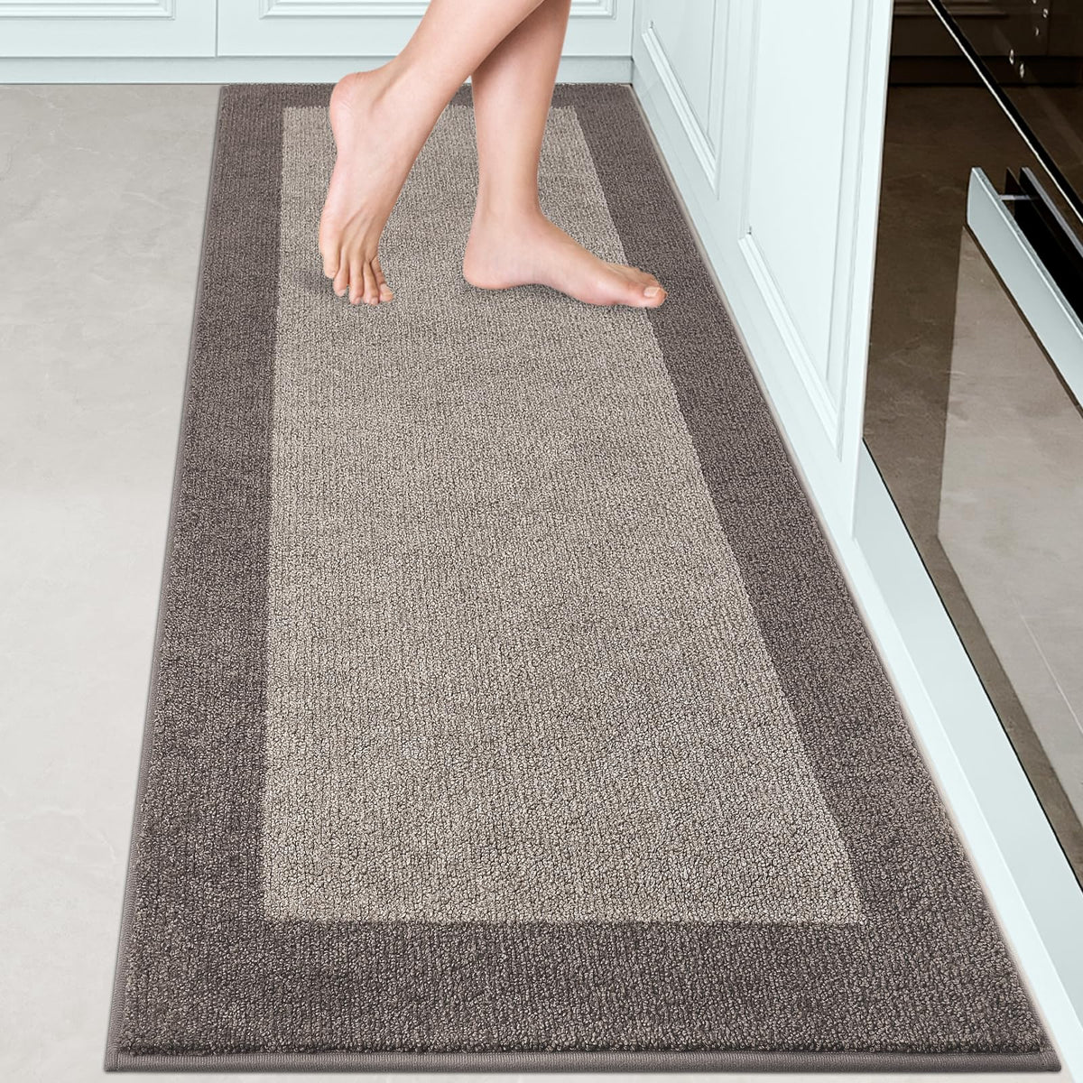 Runner Rug 24" x 96" for Kitchen, Floor, Hallway, Roll Packing