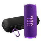 JBL FLIP 7 (Blue) Waterproof Portable Speaker Bundle with X-Halo Hardcase (Black)